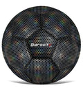 Barocity Soccer Ball - Boy And Girl Official Match Ball With Cool Reflective Rainbow Hex Pattern, For Indoor And Outdoor, Playti