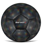 Barocity Soccer Ball - Boy And Girl Official Match Ball With Cool Reflective Rainbow Hex Pattern, For Indoor And Outdoor, Playti