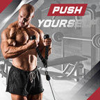 Yes4All Combo Double D Handle Cable Attachment, Tricep Ropetricep Pull Down Rope, Rotating Straight Bar, And V-Shaped Bar Handle