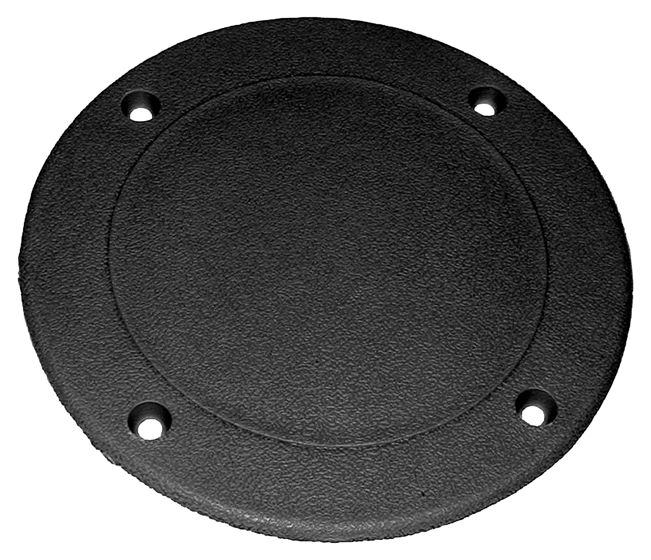 TH Marine SDP1DP Screw Down Deck Plates, 55/8  Black