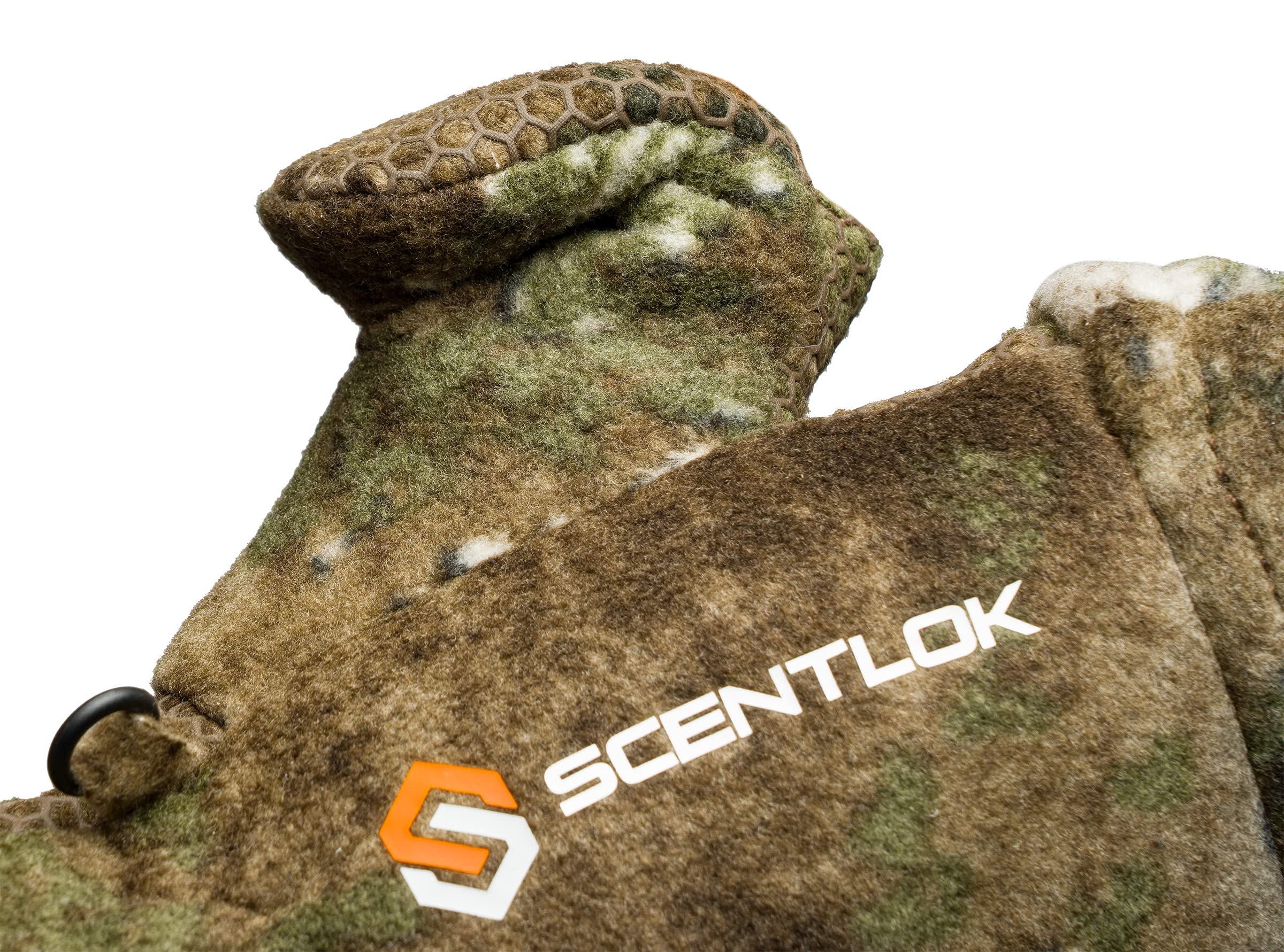 Scentlok Fleece Winter Camo Pop Top Camo Hunting Gloves (True Timber Strata, Large)