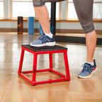 Jfit Plyometric Jump Box Set Of 3 - 12'', 18'', 24'', Red/Black
