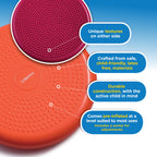 Inflated Stability Wobble Cushion, Including Free Pump/Exercise Fitness Core Balance Disc,Blue,Size: 13 Inches / 33 Cm Diameter