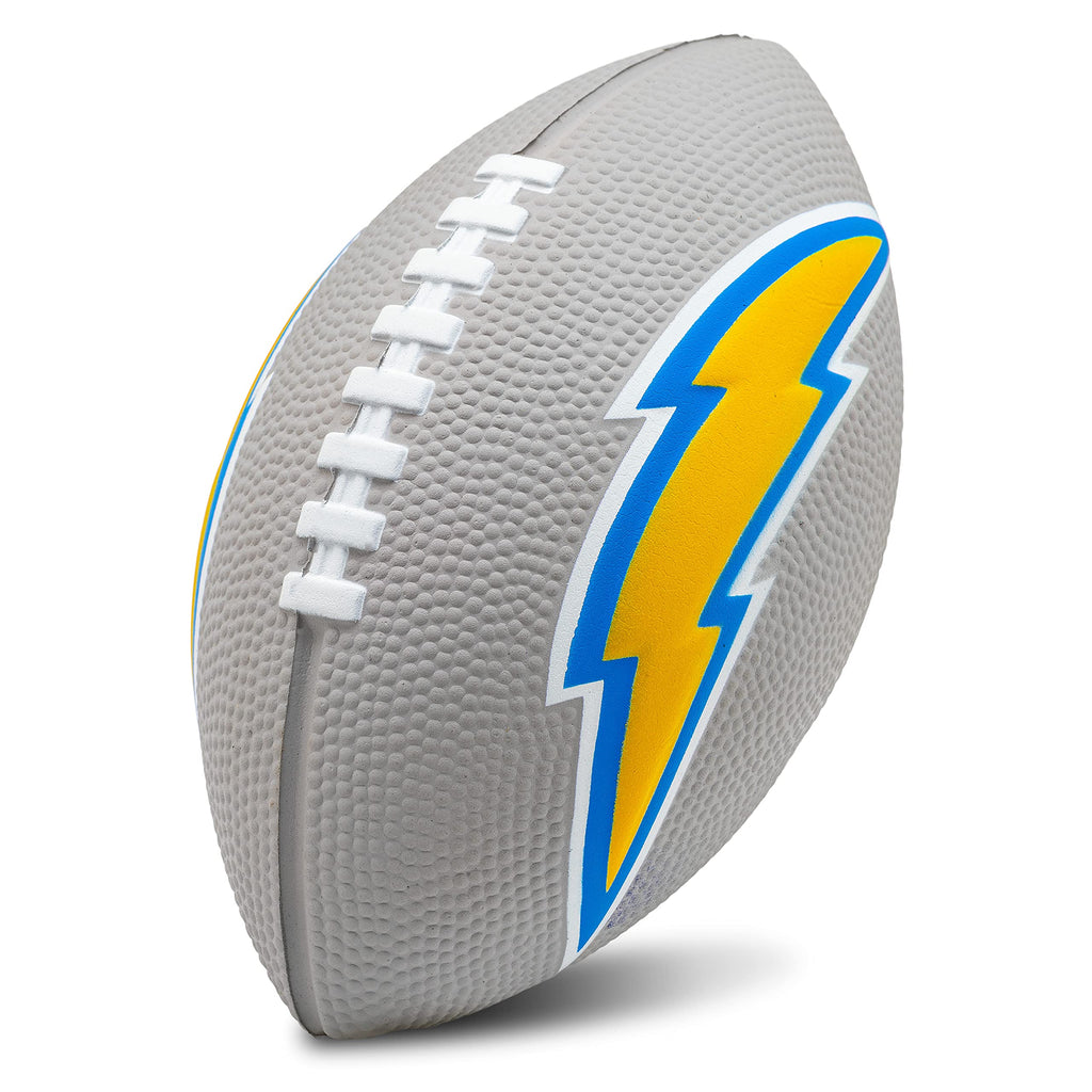Franklin Sports Nfl Los Angeles Chargers Football - Kids Foam Football - Soft Football - Mini Size - Perfect For Gameday - 8.5''