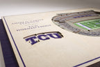 Youthefan Ncaa Tcu Horned Frogs 5-Layer Stadiumview 3D Wall Art - Amon G. Carter Stadium