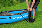 Bestway Hydro Force Inflatable Kayak Set  Includes Seat, Paddle, Hand Pump, Storage Carry Bag  Great For Adults, Kids And Famili