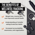 Newme Fitness Journal For Women/Men, Food & Workout Journal, Planner Log Book To Track Weight Loss, Muscle Gain, Gym Bodybuildin