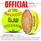 Franklin Sports Practice Softballs, Official Size And Weight, 1 Pack