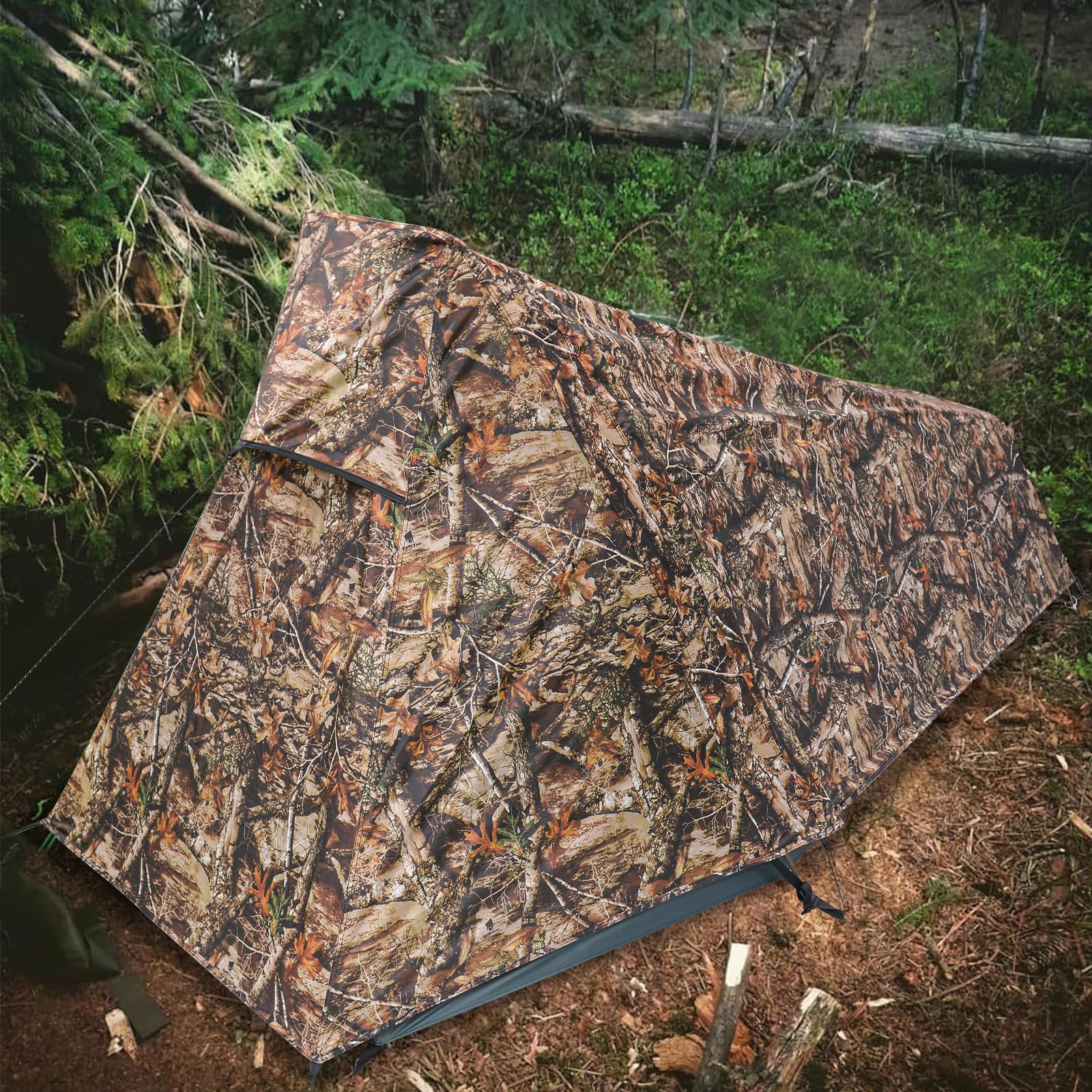 Geertop Ultralight 1-Person Backpacking Tent Waterproof All-Season Solo Tent For Camping Hiking Adventures