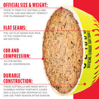 Franklin Sports 12'' Fastpitch Softballs - 12 Pack, Official Size And Weight, Durable Construction, Optic Yellow Cover, Flat Sea