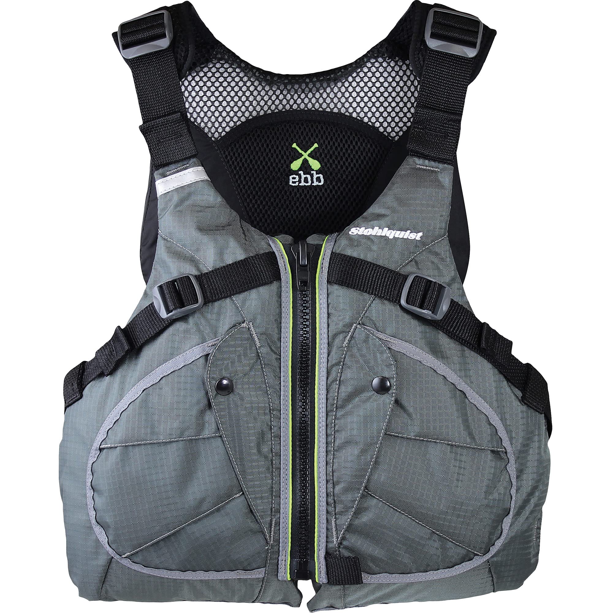 Stohlquist Men'S Ebb Lifejacket (Pfd)-Gray-L/Xl