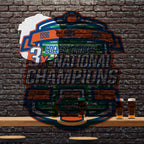 Rico Industries Ncaa Florida Gators Champ Shape Cut Pennant - Home And Living Room D  Cor - Soft Felt Ez To Hang