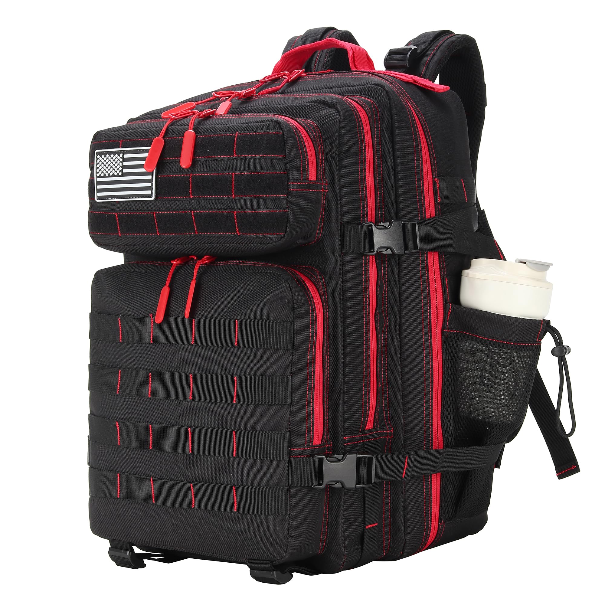 HongXingHai 45L Military Tactical Backpacks 3 Days Assault Pack Bag Fitness Rucksack Bug Out Bag Hiking Treeking