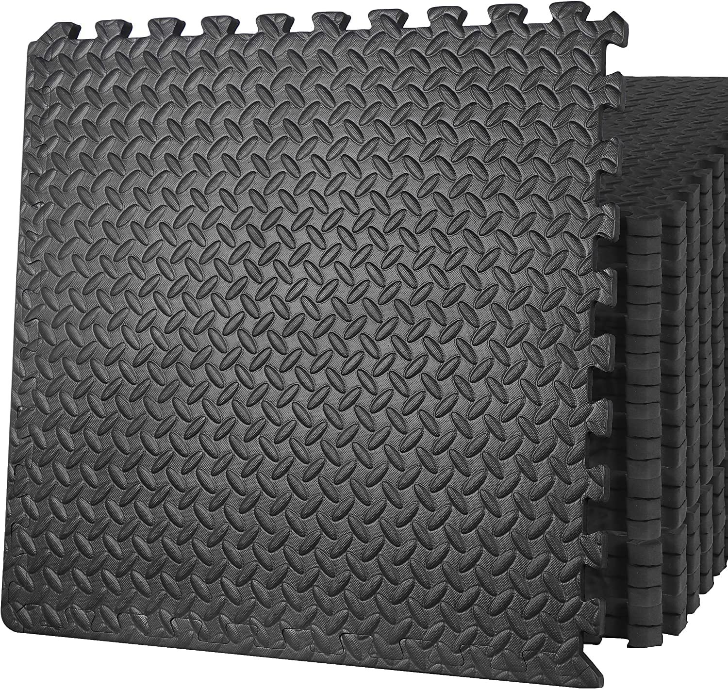 Zeny Puzzle Exercise Mat Gym Flooring Mat Interlocking Foam Mat 24 Tiles 3/4'' Extra Thick Floor Mats Exercise Equipment Mat Bab