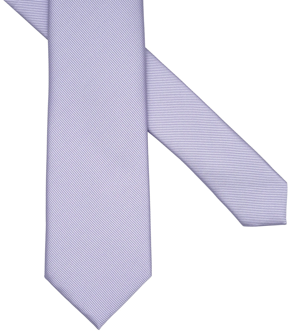 Zenxus Solid Skinny Ties For Men, 25 Inch Slim Lilac Lavender Ties Bulk For Wedding And Activities, 5-Pack