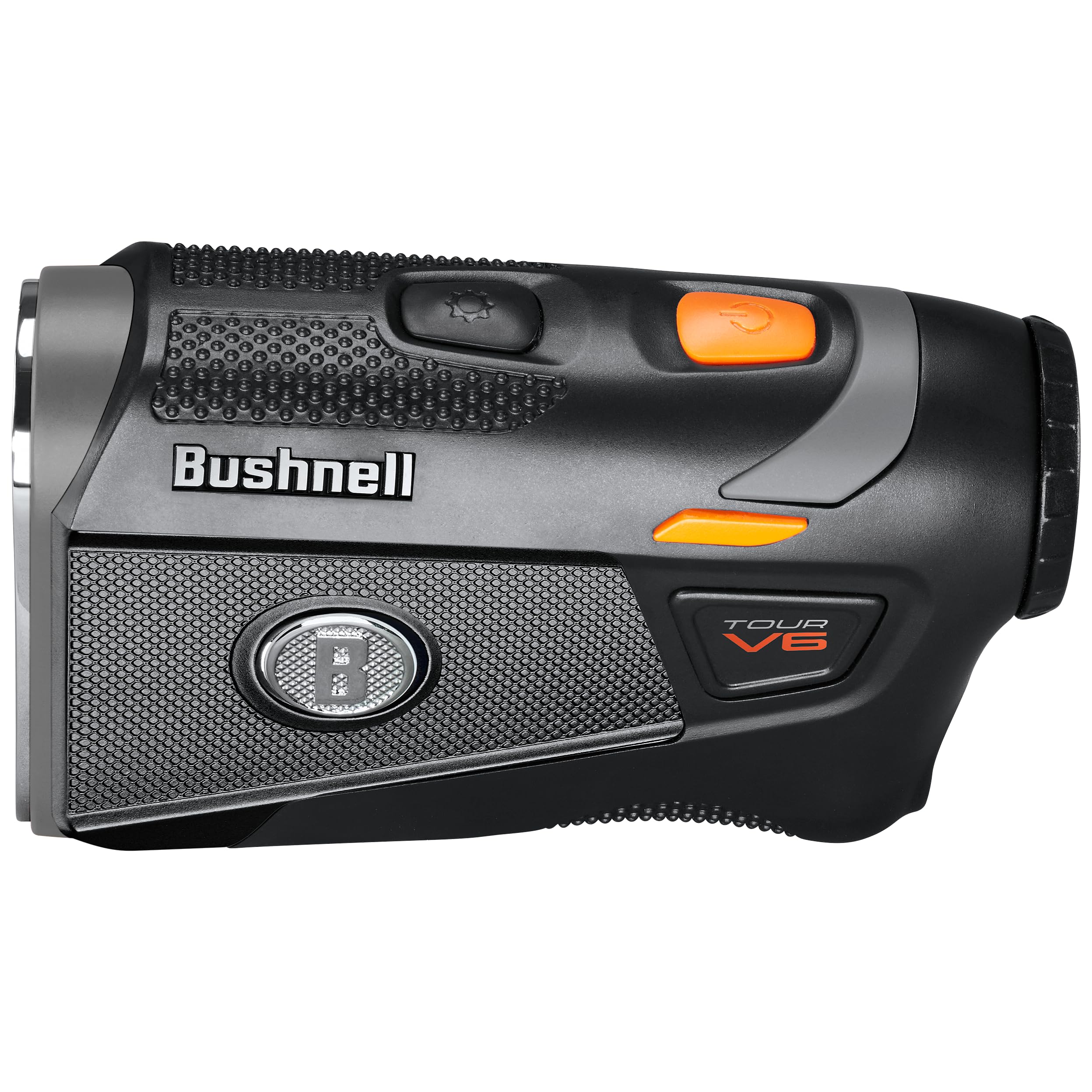 Bushnell Tour V6 Golf Rangefinder  Pinseeker With Visual Jolt, Bite Mount, & Ipx6 Rating  Bundle With Bushnell Golf Carrying Cas