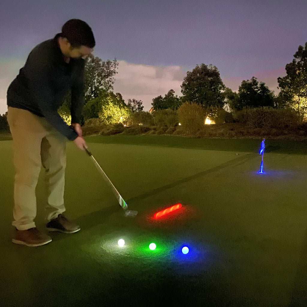 Gosports Light Up Led Golf Balls 12 Pack - Impact Activated With 10 Minute Timer