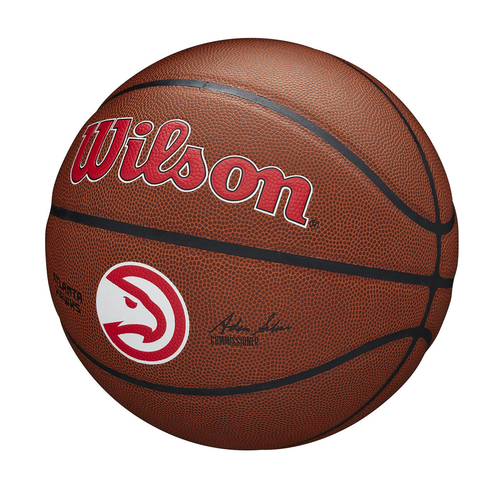 Wilson Nba Atlanta Hawks Purefeel Cover Basketball - Size 7, 29.5''