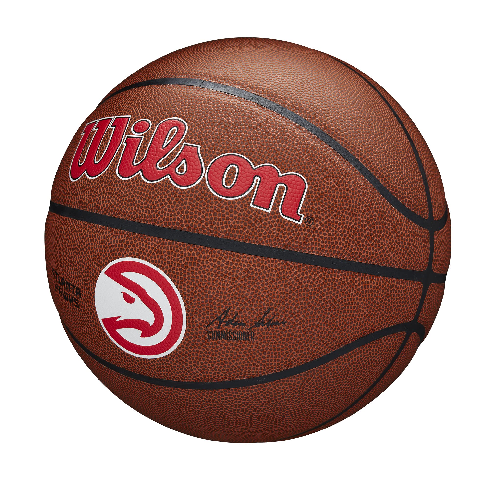 Wilson Nba Atlanta Hawks Purefeel Cover Basketball - Size 7, 29.5''