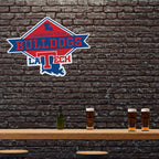 Rico Industries Ncaa Louisiana Tech Bulldogs Diamond Shape Cut Pennant - Home And Living Room D  Cor - Soft Felt Ez To Hang