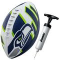 Franklin Sports Nfl Seattle Seahawks Football - Youth Football - Mini 8.5'' Rubber Football - Perfect For Kids - Team Logos And 