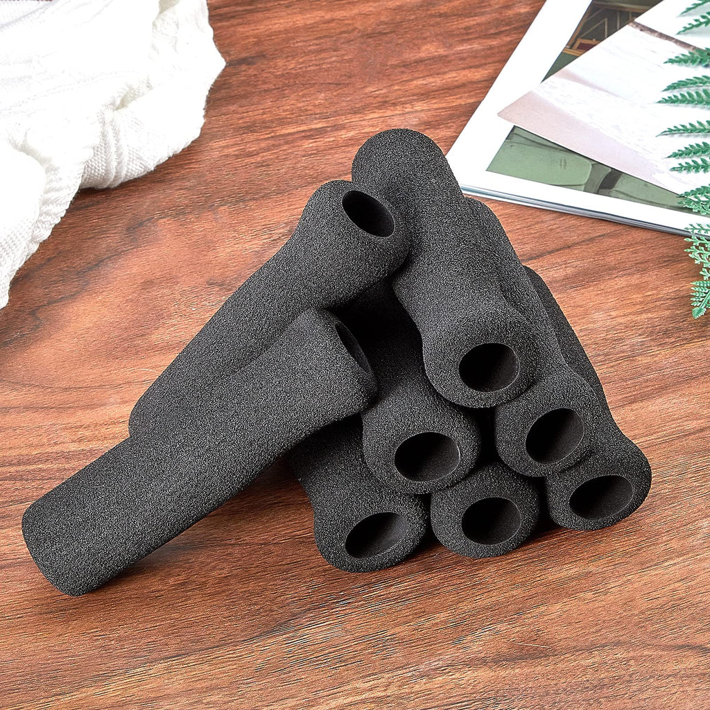 Timtin Foam Cane Handle Grip Replacement Offset Walking Hand Foam Handle For Bicycle Handlebars 4.53 X 0.98 X 0.98 Inch, Black(2