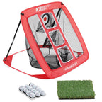 Rukket Pop Up Golf Chipping Net  Outdoor/Indoor Golfing Target Accessories And Backyard Practice Swing Game With 12 Foam Trainin