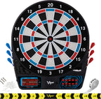 Viper By Gld Products 777 Electronic Dartboard Sport Size Over 40 Games Auto-Scoring Lcd Cricket Display Impact-Tough Target For