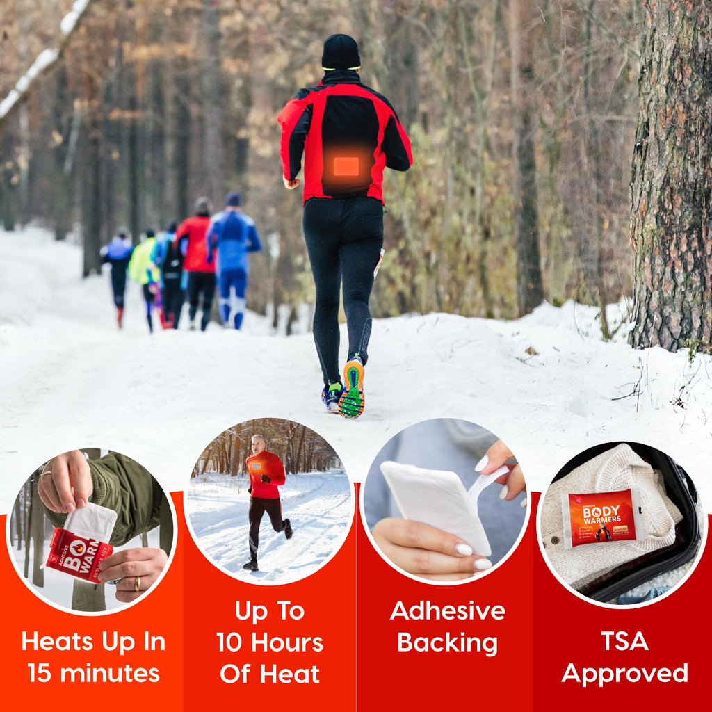 Iris Usa Medium Adhesive Body Warmers, 60 Individual Warmers, Long-Lasting Up To 10 Hours Regular-Sized Disposable Handwarmers F