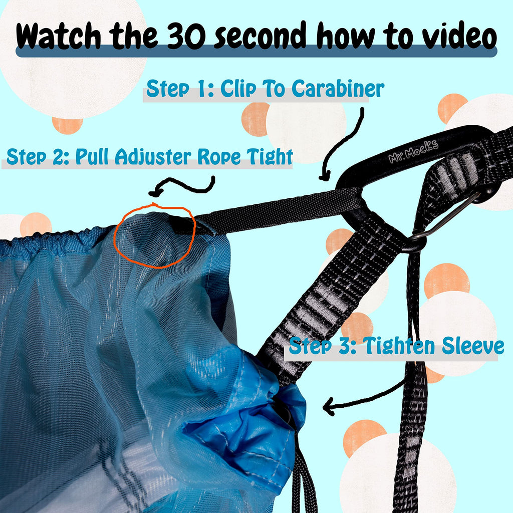 Mr. Mocks Skeeter Beater Mosquito Net Hammock Bug Net Light Weight For Travel Gray, Blue, Black, Brown (Wild Turkey)