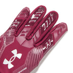 Under Armour Men'S F9 Nitro Football Gloves, (609) Maroon/Sedona Red/Metallic Silver, X-Large