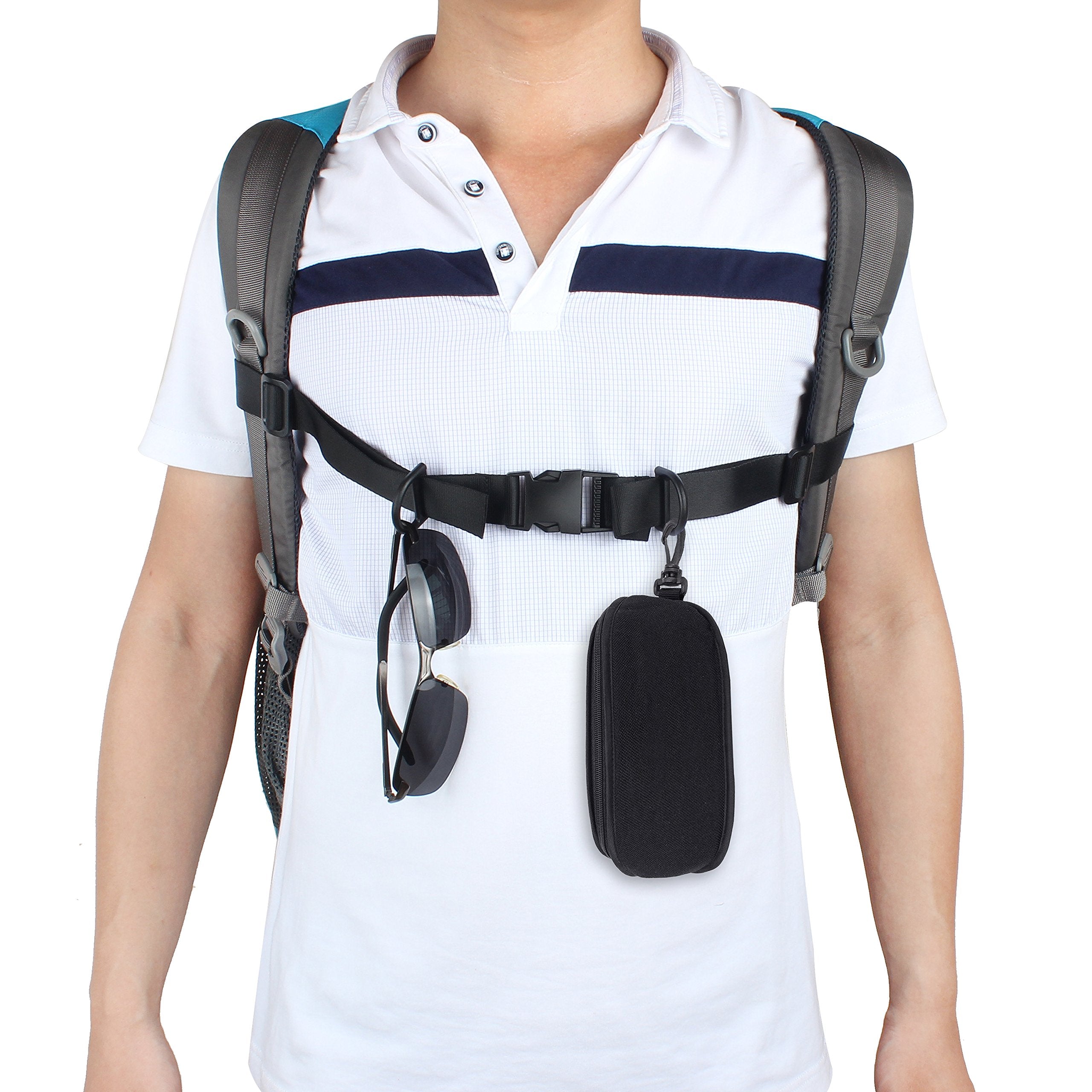Wisdompro Backpack Chest Strap, Heavy Duty Adjustable Backpack Sternum Strap Chest Belt With Quick Release Buckle For Hiking And
