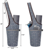 Ewedoos Yoga Mat Bag With Large Size Pocket And Zipper Pocket, Fit Most Size Mats (Artistic Gray)