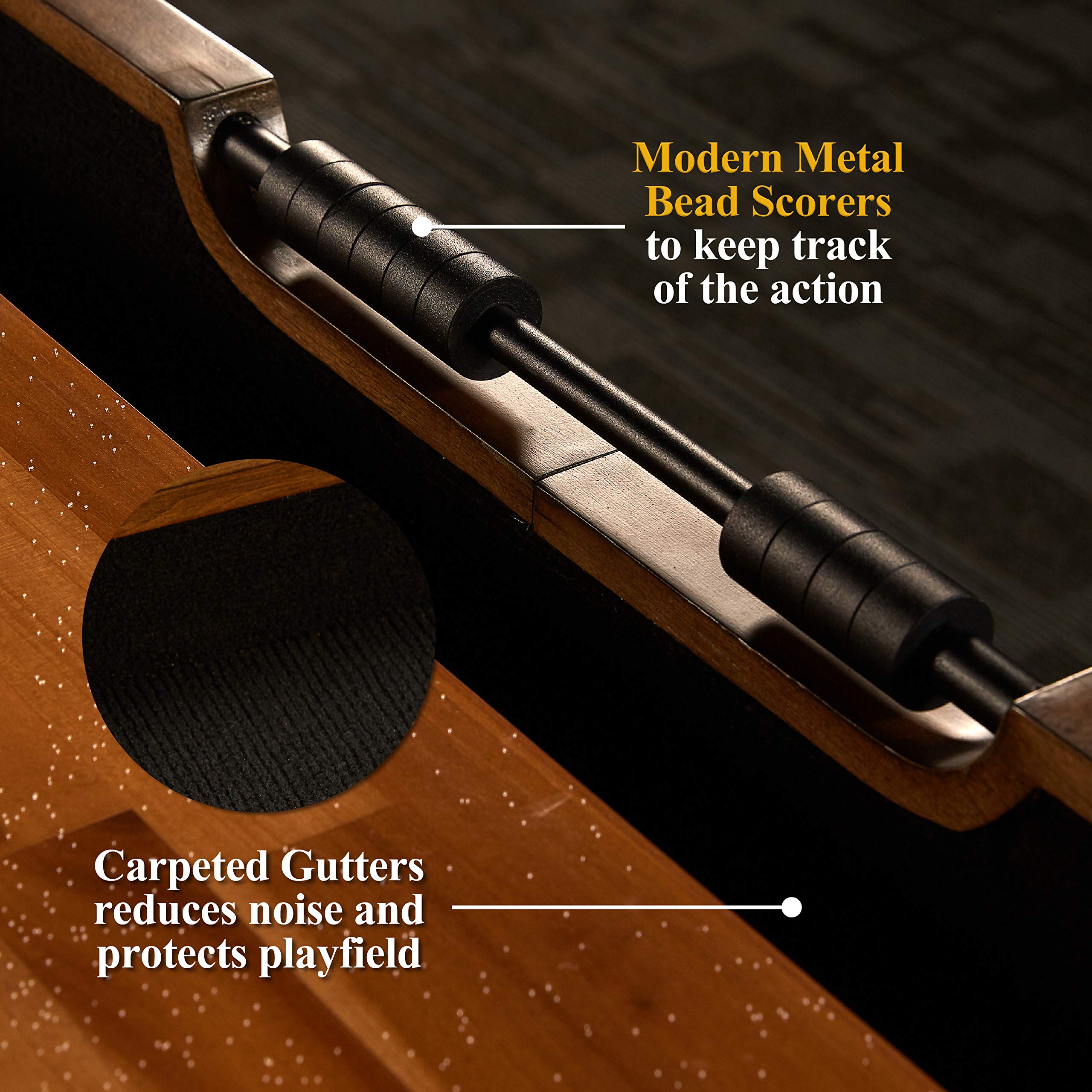 Barrington Billiards 12' Urban Clyborne Shuffleboard Table With Scratch-Resistant Playfield And 8 Puck Set