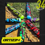 Ortiz34 Bat & Ball Set - Graffiti Plastic Bat & Ball Homerun Set- David Ortiz Backyard Baseball Set for Youth, Kids, Teenagers,