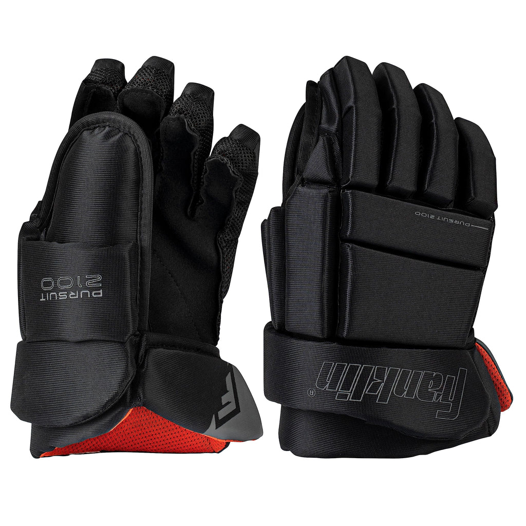 Franklin Sports Ice Hockey Gloves - 10'' Youth Gloves - Thumb Lock System - Flexible Full Motion Cuff - Perfect For Kids