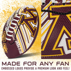 Franklin Sports Minnesota Golden Gophers Foam Football - Youth Mini Football For Kids - 8.5'' Junior Soft Foam Ball - Spacelace