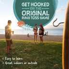 Tiki Toss Ring Toss Game For Adults - 13 Inch Surfboard Edition - Hook And Ring Game For Outdoor & Indoor Use, Gift For Husband,