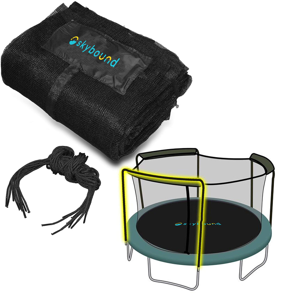 Trampoline Net For Bounce Pro/Sports Power 15Ft Round Frames Fits 3 Arches