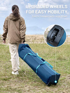 Timber Ridge 4-6 Person Pop Up Hub Tent, Easy 60 Second Setup, Weather Resistant Camping Family Cabin Tent With Rain Fly And Whe