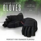 Franklin Sports Ice Hockey Gloves - 10'' Youth Gloves - Thumb Lock System - Flexible Full Motion Cuff - Perfect For Kids