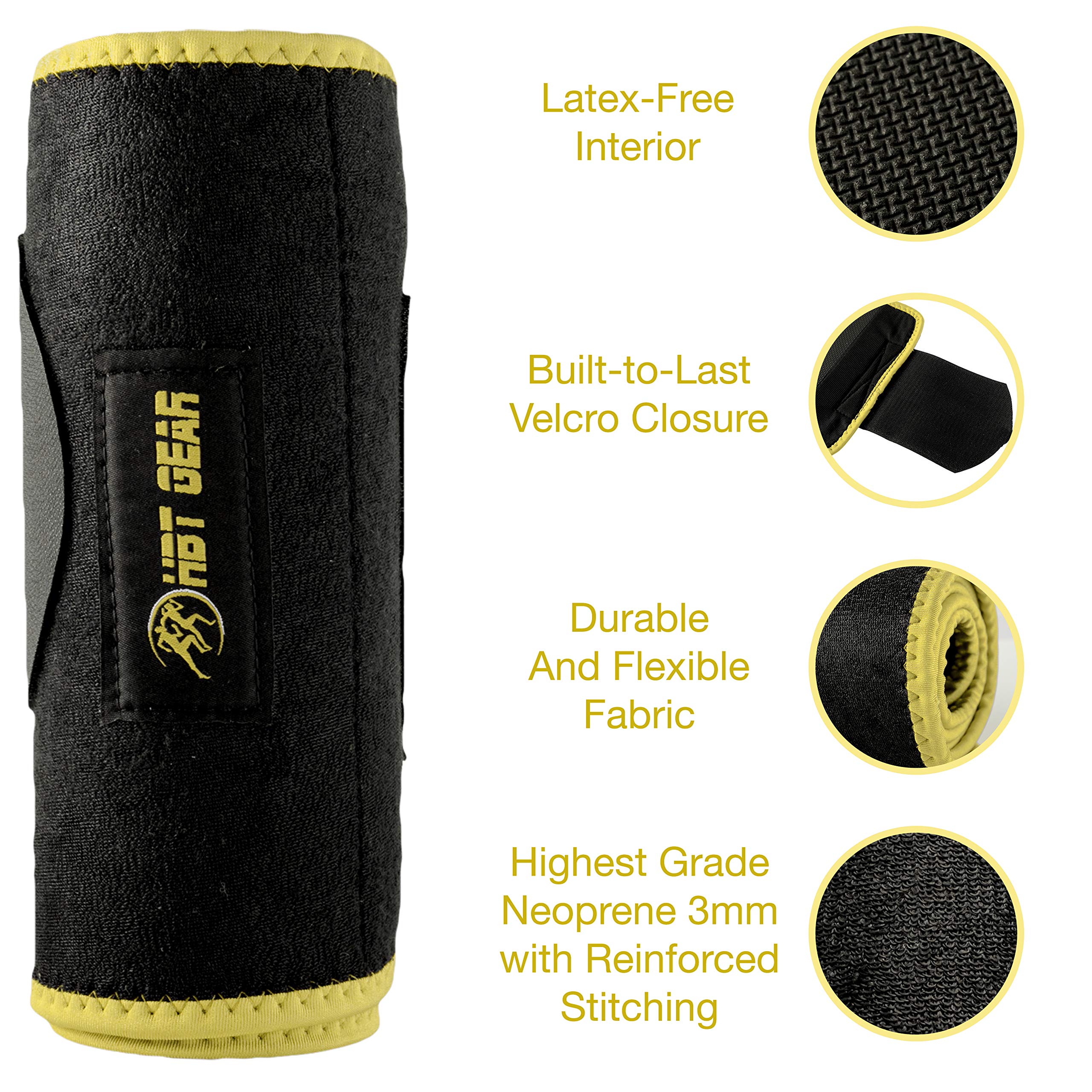Hbt Gear Waist Trimmer Belt - Sauna Sweat Band Waist Trainer For Women Men