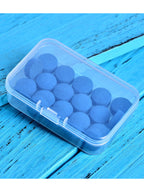 Gejoy 20 Pieces Cue Tips 13 Mm Pool Billiard Cue Tips Replacement With Storage Box For Pool Cues And Snooker, Blue