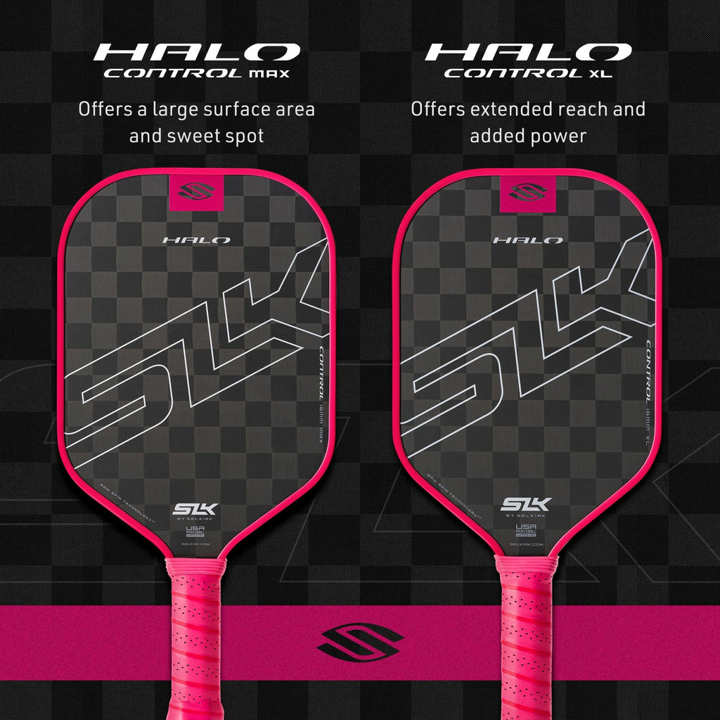 Selkirk Slk Halo Control Max Pickleball Paddle | Raw Carbon Fiber Pickleball Paddle With A Rev-Core Power Polymer Core | The Pic