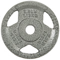 Hulkfit 1-Inch Iron Plate For Strength Training, Weightlifting And Crossfit, Single (2.5 Pounds), Silver