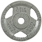 Hulkfit 1-Inch Iron Plate For Strength Training, Weightlifting And Crossfit, Single (2.5 Pounds), Silver