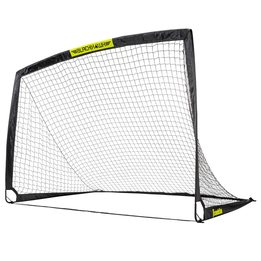 Franklin Sports Blackhawk Backyard Soccer Goal - Portable Kids Soccer Net - Pop Up Folding Indoor + Outdoor Goals - 6'6'' X 3'3'