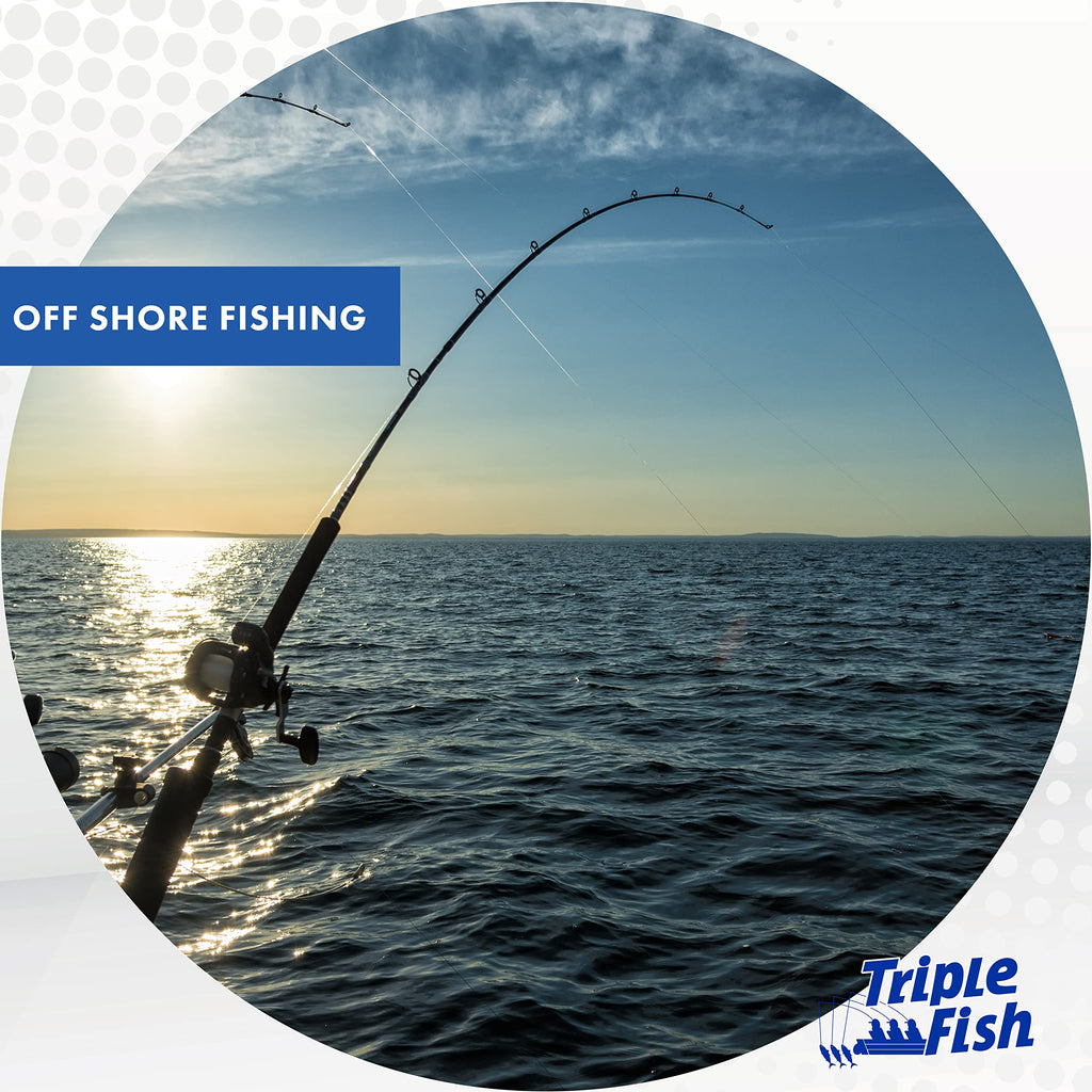 Triple Fish 60 Lb Test Fluorocarbon Leader Fishing Line, Clear, 0.80 Mm/50 Yd