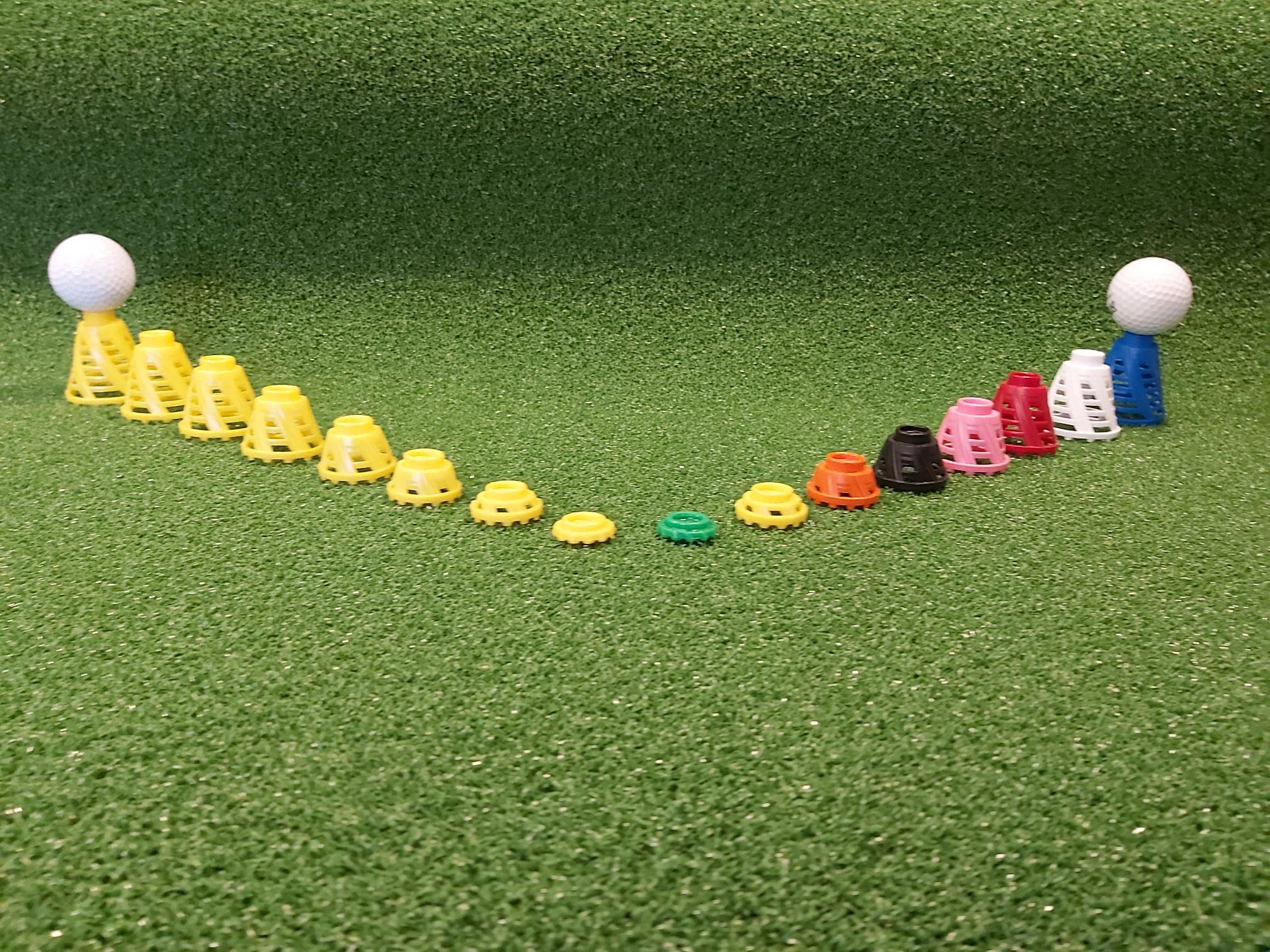 Birtee Golf Tees - Pro Speed Version With Enhanced Durability - 8 Pack. Indoor Golf Tees/Golf Simulator Tees/Winter Golf Tees. (