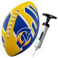 Franklin Sports NFL Los Angeles Rams Football - Youth Football - Mini 8.5 Rubber Ball - Perfect for Kids - Team Logos and Colors